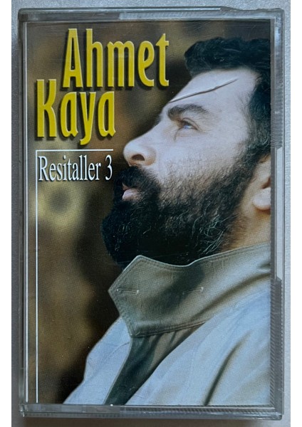 Ahmet Kaya Resitaller 3 Kaset (Orijinal Dönem Baskı Kaset)