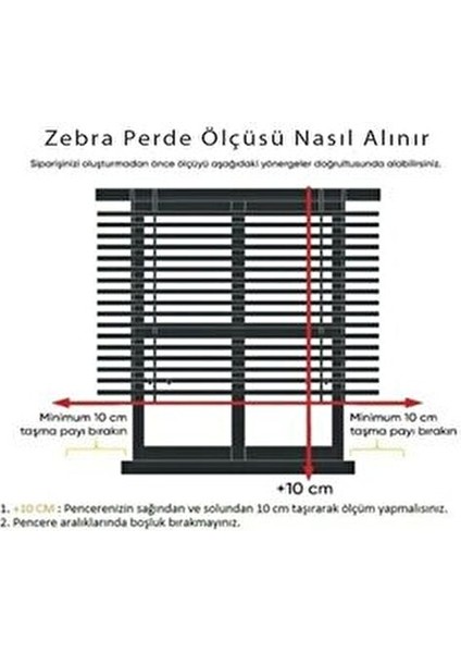 Geniş Pliseli Etek Dilimli Ekru Beyaz Zebra Stor Güneşlik Perde