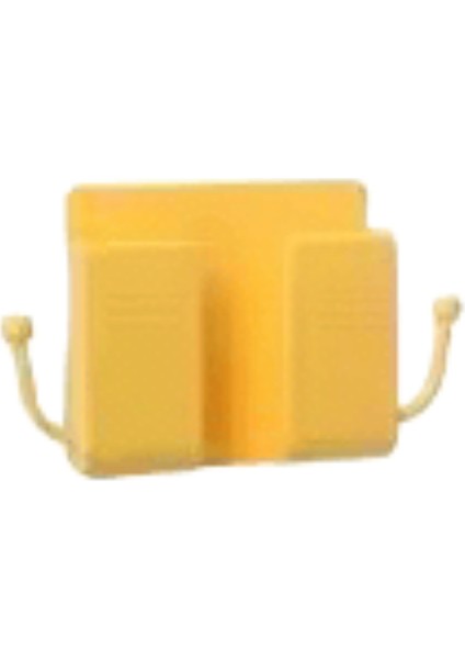 1 Adet Kancalı Yapışkanlı Duvara Monte Telefon Tutucu, Cep Telefonu Uzaktan Kumandası Için Saklama Kutusu, Yatak Odası Için Saklama Kutusu, Mutfak, Enk: Beyaz (Yurt Dışından)