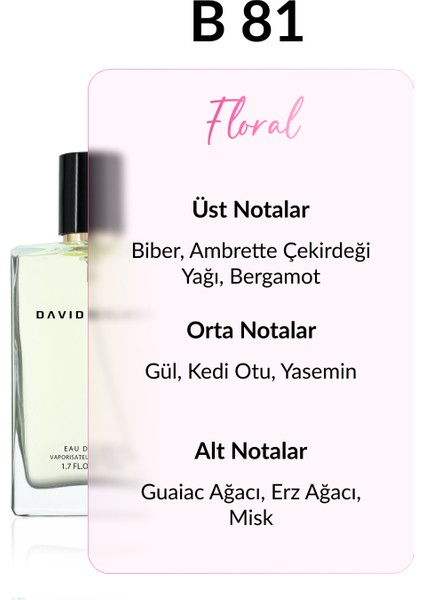 B81 Zoro 50 ml Kadın Parfüm | Floral fiyatları