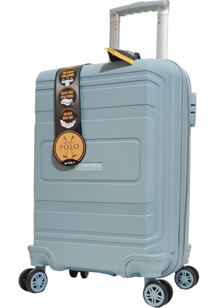 ☾ ✩ 𝐓𝐔̈𝐑𝐊 𝐘𝐈𝐋𝐃𝐈𝐙𝐈 ☾ ✩ Travel Polo Esnek Kauçuk Üstün Kaliteli Kabin Küçük Boy Valiz 𝟓𝟓 𝐜𝐦