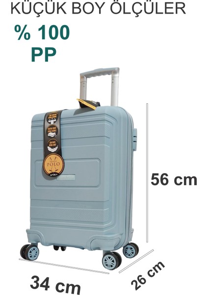 ☾ ✩ 𝐓𝐔̈𝐑𝐊 𝐘𝐈𝐋𝐃𝐈𝐙𝐈 ☾ ✩ Travel Polo Esnek Kauçuk Üstün Kaliteli Kabin Küçük Boy Valiz 𝟓𝟓 𝐜𝐦 fiyatları
