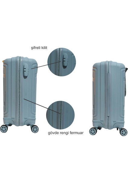 ☾ ✩ 𝐓𝐔̈𝐑𝐊 𝐘𝐈𝐋𝐃𝐈𝐙𝐈 ☾ ✩ Travel Polo Esnek Kauçuk Üstün Kaliteli Kabin Küçük Boy Valiz 𝟓𝟓 𝐜𝐦 indirimleri
