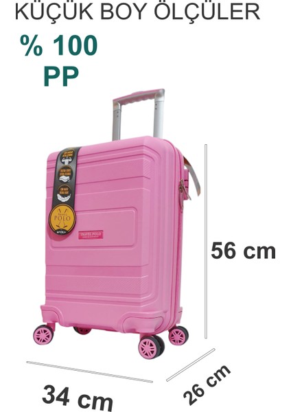 ☾ ✩ 𝐓𝐔̈𝐑𝐊 𝐘𝐈𝐋𝐃𝐈𝐙𝐈 ☾ ✩ Travel Polo Esnek Kauçuk Üstün Kaliteli Kabin Küçük Boy Valiz 𝟓𝟓 𝐜𝐦 fiyatları