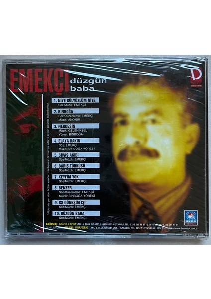 Emekçi Düzgün Baba CD (Jelatininde Sıfır Orijinal Dönem Baskı Cd) fiyatları