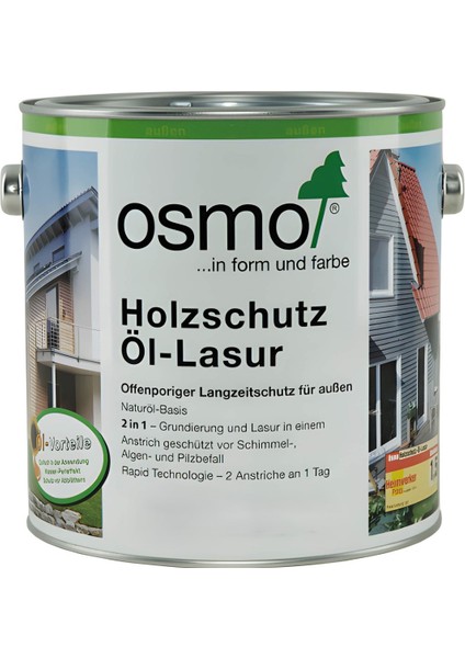 Natural Oil Wood Stain ( Holzschutz Öl Lasur ) 2.5l
