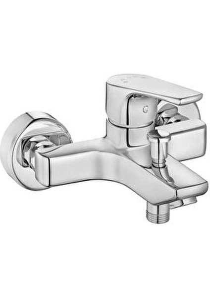 NIOBE Banyo Bataryası Uzun Çıkış Ucu ile Kullanım Kolaylığı 102102482 Krom