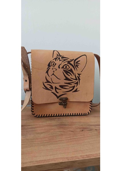 Gerçek Deri El Yapımı Çanta