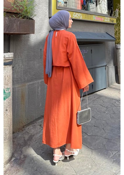 Etekli Tesettür Takım Kiremit fırsatları