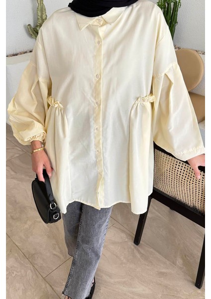 Lopez Balon Kol Tunik Sarı modelleri