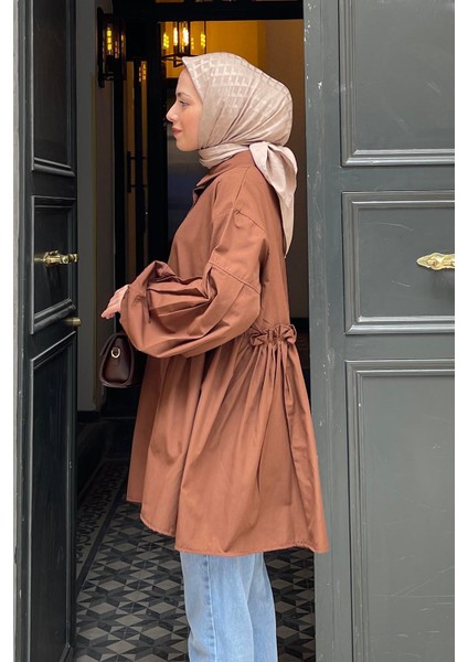 Lopez Balon Kol Tunik Acı Kahverengi fiyatları