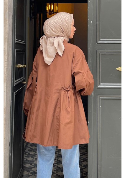 Lopez Balon Kol Tunik Acı Kahverengi fırsatları