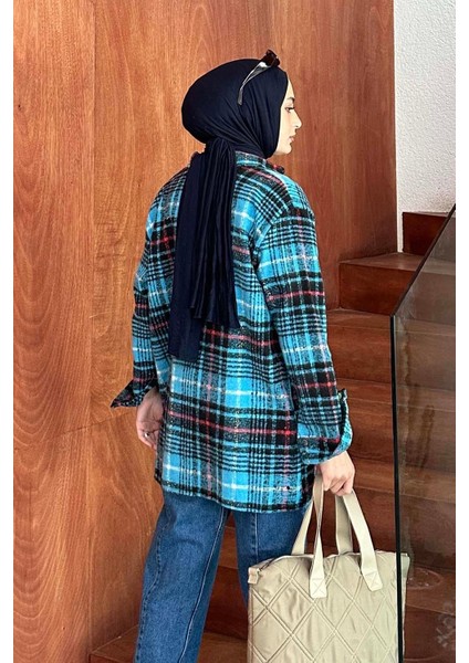 Ekose Desen Çift Cep Detaylı Oduncu Gömlek Bordo fırsatları