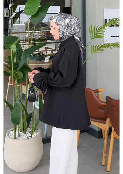 Kol Tünel Ip Detaylı Gömlek Siyah fiyatları