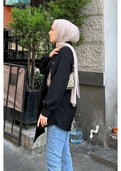 Belden Bağlamalı Tunik Gömlek Siyah fiyatları