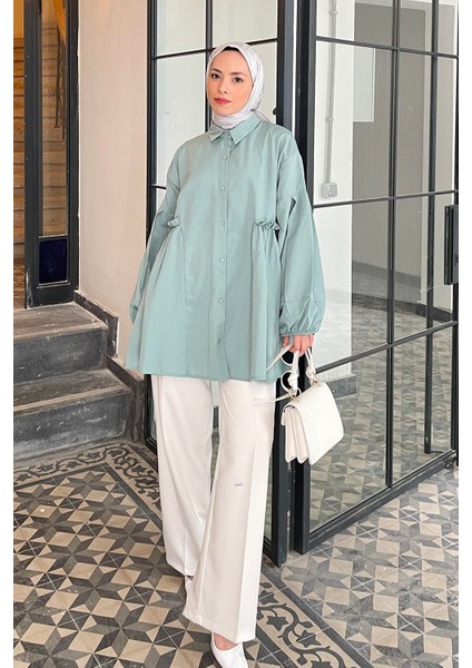 Lopez Balon Kol Tunik Çağla Yeşili