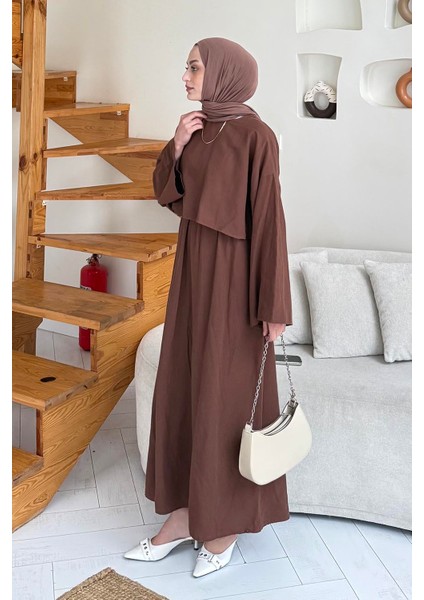 Etekli Tesettür Takım Çikolata Kahve fiyatları