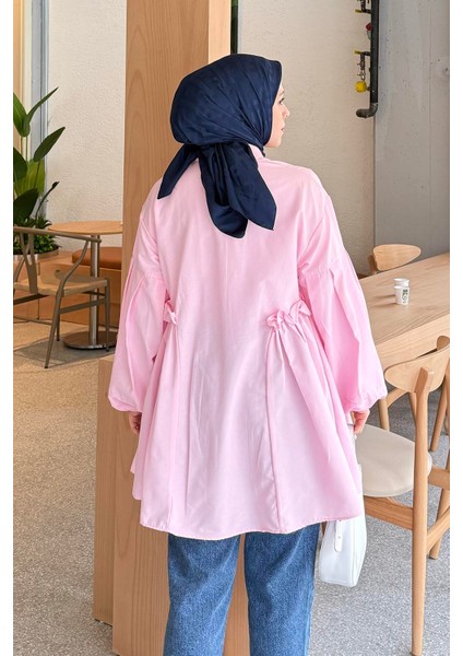 Lopez Balon Kol Tunik Şeker Pembesi fırsatları