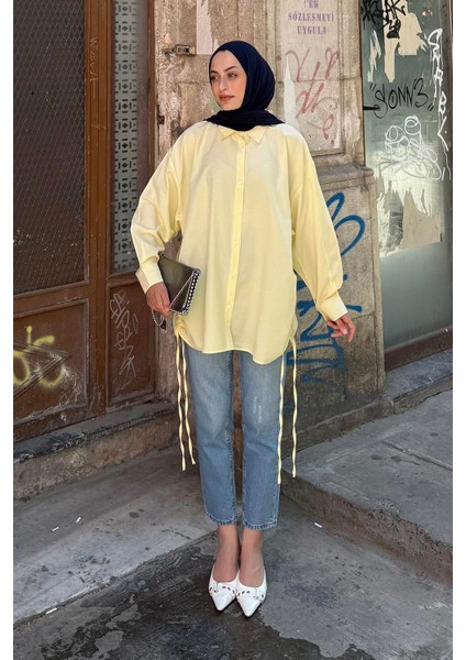 Oversize Gömlek Sarı