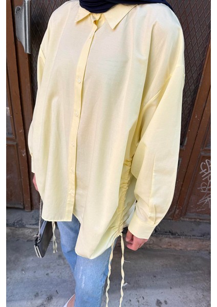 Oversize Gömlek Sarı modelleri