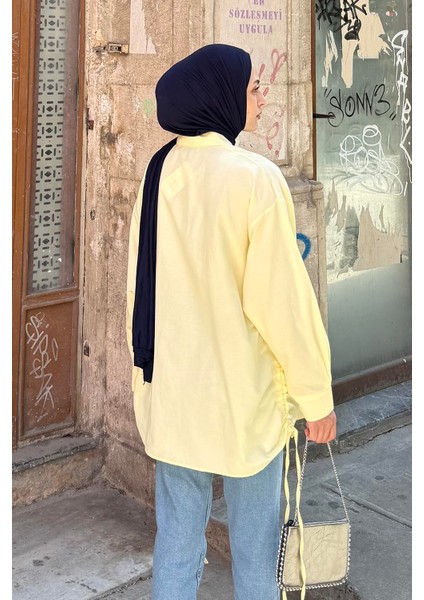 Oversize Gömlek Sarı fırsatları