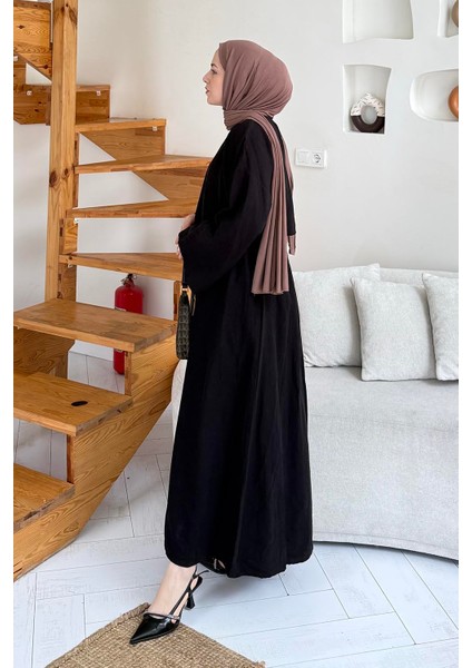 Etekli Tesettür Takım Siyah fiyatları