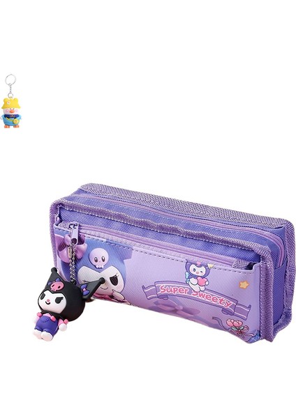 Karikatür Sanrio Kolye Kalem Çantası Büyük Kapasiteli Öğrenci Kulomi Büyük Kulaklı Köpek Kırtasiye Çantası (Yurt Dışından)