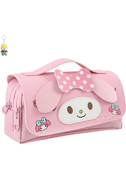 El Sanrio Kalem Çantası Karikatür Öğrenci Çok Fonksiyonlu Büyük Kapasiteli Kırtasiye (Yurt Dışından)