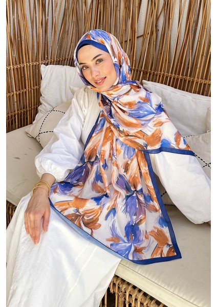 Çiçek Desen Soft Şal Indigo fiyatları