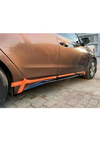 Hyundai I20 Çıkıntılı Yan Marşpiyel Seti Plastik 2 Adet Mat Siyah 2014 2015 2016 2017 2018 modelleri
