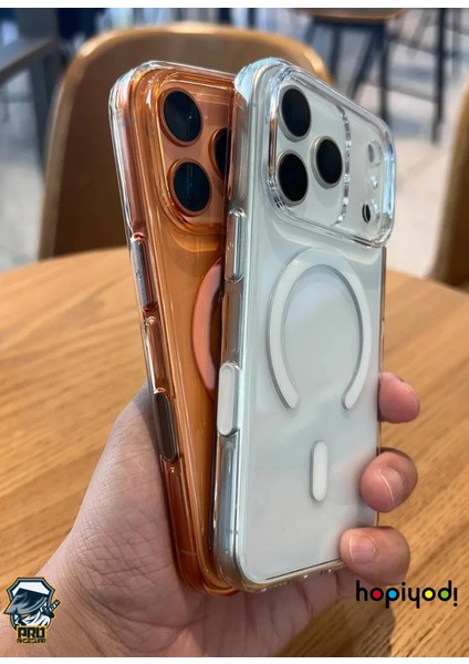 iPhone 17 Pro Sararmaz Ince Şeffaf Kılıf Magsafe Şarj Kamera Korumalı Ultra Hybrid Crypto Kapak Telefon Kılıfı modelleri