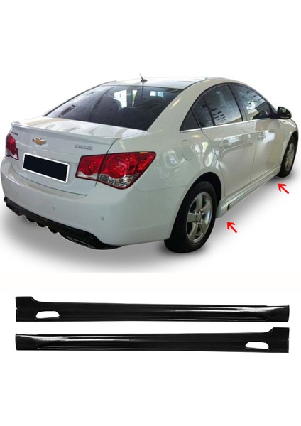 Chevrolet Cruze Rieger Yan Marşpiyel Seti Plastik 2 Adet Mat Siyah 2009 2010 2011 2012 2013 2014