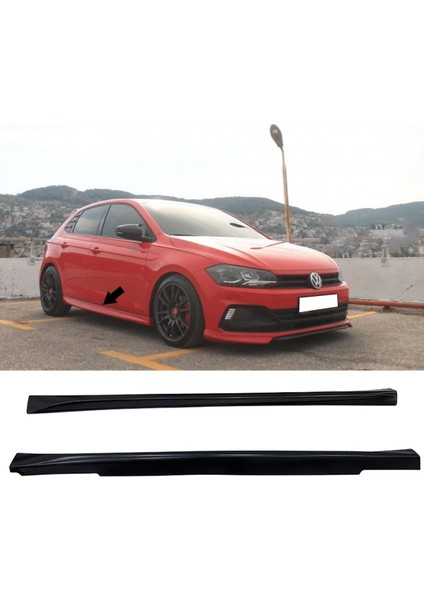 Vw Polo Mk6 Aero Yan Marşpiyel Seti Plastik 2 Adet Mat Siyah 2018 2019 2020 2021 2022 2023 2024