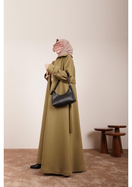 Düğmeli Kloş Kaban - Ihlamur fiyatları