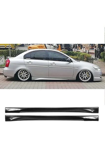 Hyundai Accent Era Yan Marşpiyel Seti Plastik 2 Adet Mat Siyah 2006 2007 2008 2009 2010