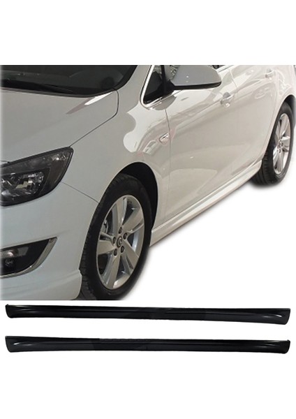 Opel Astra J Hb R Yan Marşpiyel Seti Plastik 2 Adet Mat Siyah 2009-2015