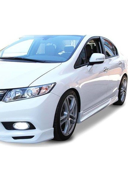 Honda Civic Fb7 Custom Yan Marşpiyel Seti Plastik 2 Adet Mat Siyah 2012 2013 2014 2015 2016 modelleri