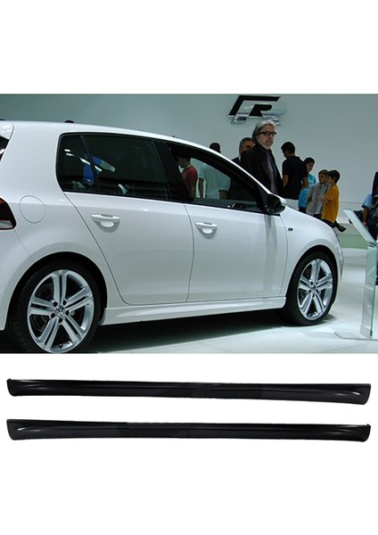 Vw Golf 6 R Yan Marşpiyel Seti Plastik 2 Adet Mat Siyah 2008 2009 2010 2011 2012
