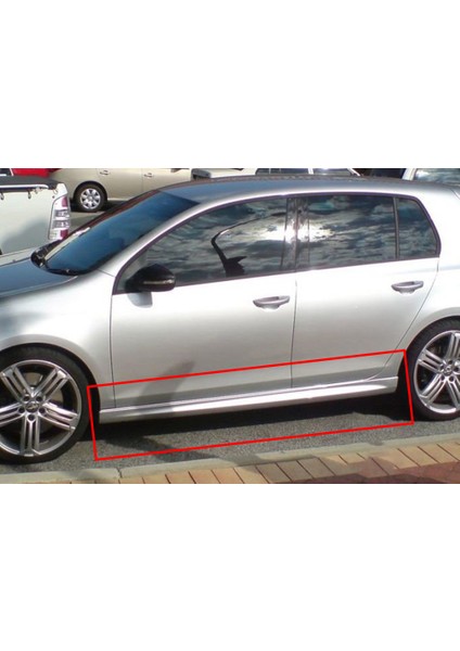 Vw Golf 6 R Yan Marşpiyel Seti Plastik 2 Adet Mat Siyah 2008 2009 2010 2011 2012 modelleri