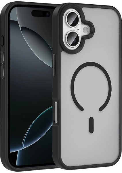Apple Iphone 17 Kılıf Magsafe Şarj Özellikli Mat Arka Yüzey Lopard Sio Kapak