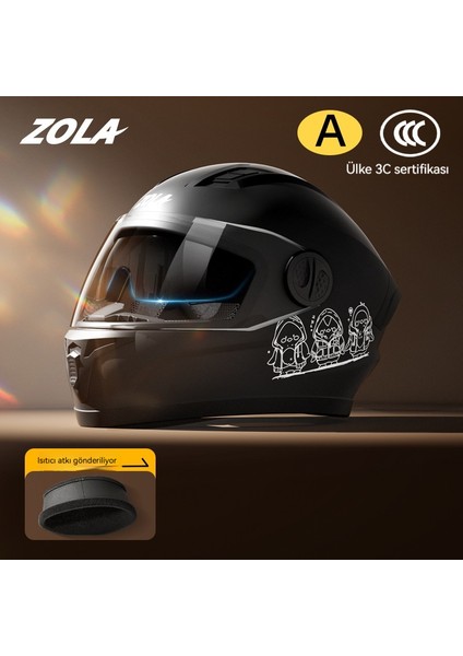 Motosiklet Kask Sıcak Anti Sis Tam Kask (Yurt Dışından)