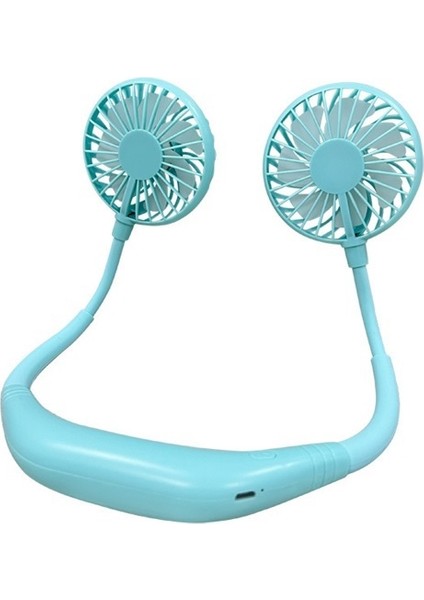 Tembel Asılı Boyun Fanı USB Mini Katlanır (Yurt Dışından)