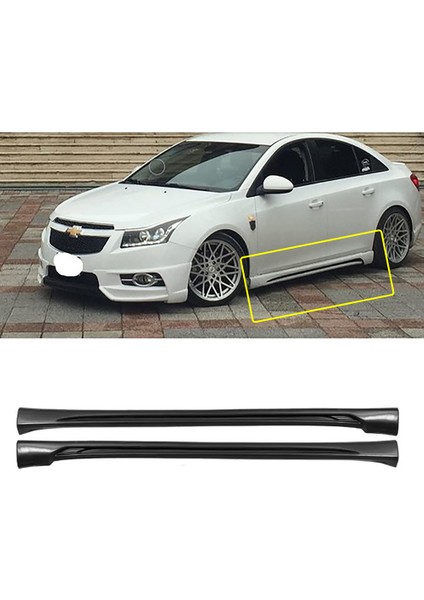 Chevrolet Cruze R Yan Marşpiyel Seti Plastik 2 Adet Mat Siyah 2008 2009 2010 2011 2012 2013 2014