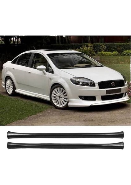 Fiat Linea Yan Marşpiyel Seti Plastik 2 Adet Mat Siyah 2009 2010 2011 2012 2013 2014 2015 2016