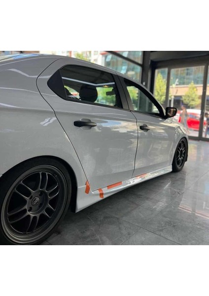 Peugeot 301 Yan Marşpiyel Seti Plastik 2 Adet Mat Siyah 2012 ve Üzeri modelleri