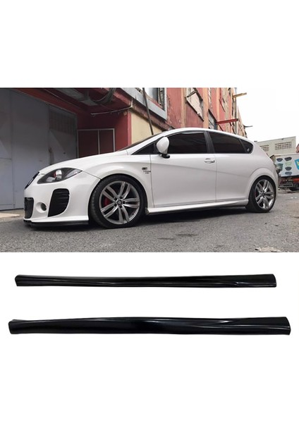 Seat Leon Mk2 Yan Marşpiyel Seti Plastik 2 Adet Mat Siyah 2006 2007 2008 2009 2010 2011 2012