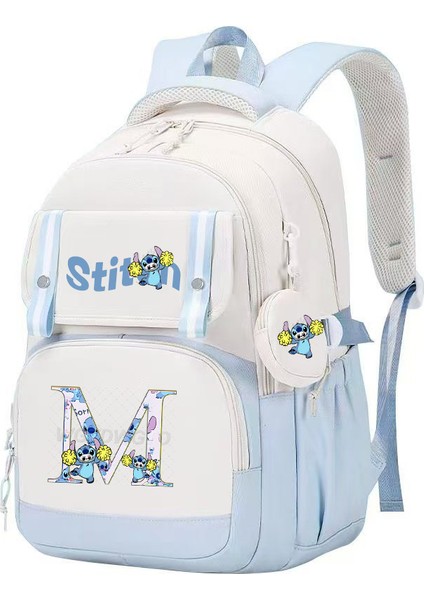 Mektup Çizgi Film Baskılı Lilo & Stitch Okul Çantası Öğrenci Sırt Çantası (Yurt Dışından)