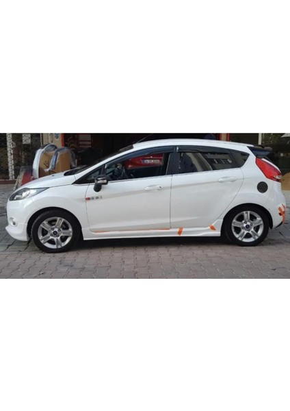 Ford Fiesta Mk6 Custom Yan Marşpiyel Seti Plastik 2 Adet Mat Siyah 2008-2017 modelleri