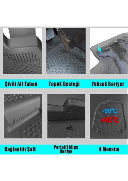 Hyundai Bayon 4,5d Havuzlu Paspas Seti 2021+ fırsatları