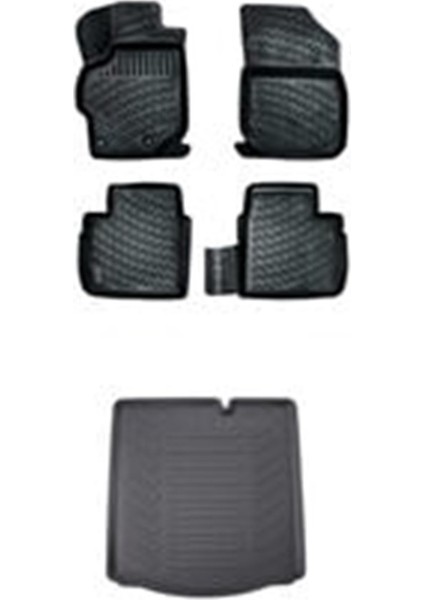 DACİA DUSTER 4X2 2018 SONRASI 3D HAVUZLU PASPAS+ BAGAJ HAVUZU İKİLİ SET